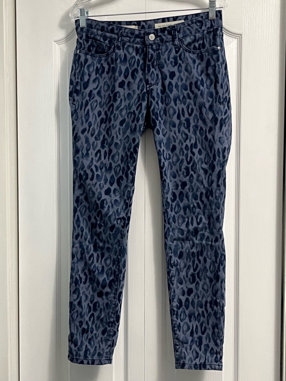 PILCRO AND THE LETTERPRESS ANTHROPOLOGIE mid rise skinny denim jean animal print